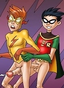 Teen Titans' gay orgy